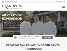 Tablet Screenshot of grandviewdentalcare.com